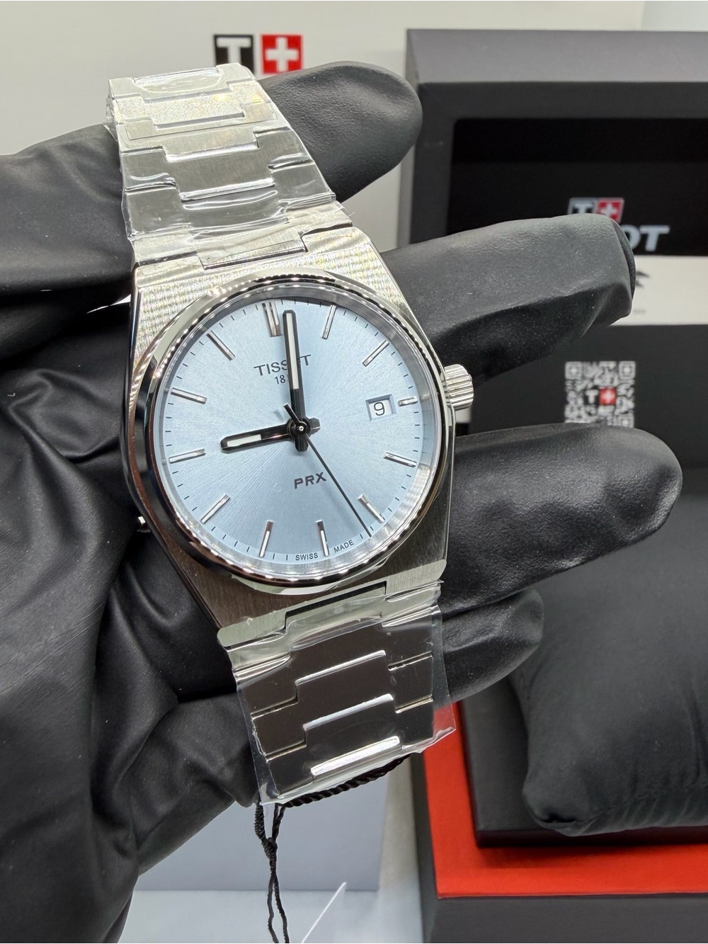 Tissot PRX Ice Blue 35mm Quartz watch Ref: T137.210.11.351.00